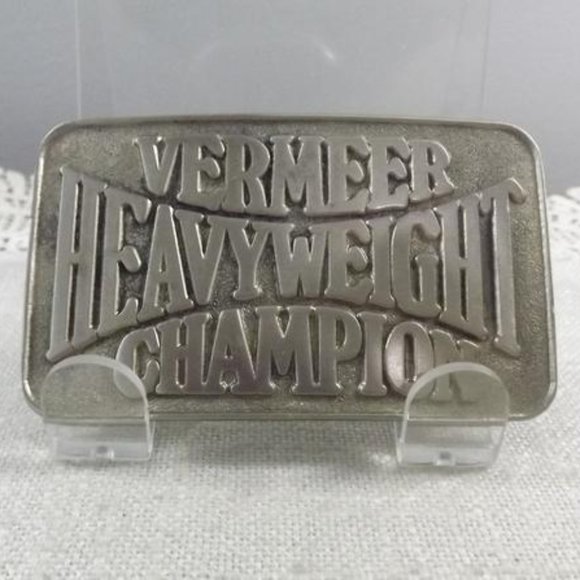 Vermeer Heavyweight Champion Machinery Belt Buckle - Picture 1 of 8